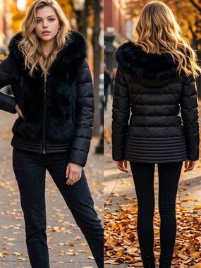 Dawn Levy Kera Saga Fur 90% Dn 10% Feathers Insulated Water Repellent Sze S BNWT